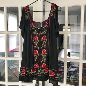 Free People Embroidered Dress